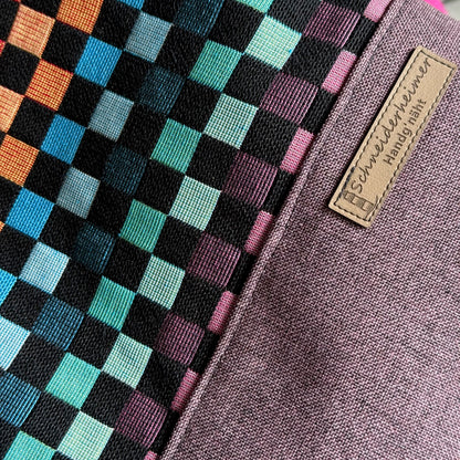 Umängetasche "Petra" - Einzelstück Bunte Quadrate