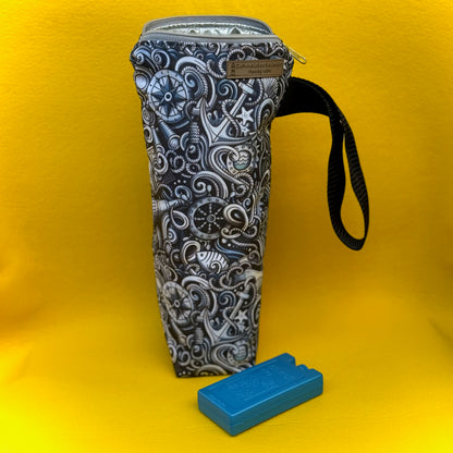 "Flaschentasche" XL - Einzelstück Marine