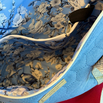 Shopper "Krambeutel in Stepp" - Einzelstück Blau