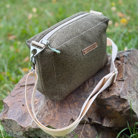 "Allwetter-Leni" - Einzelstück Softshell Strickoptik
