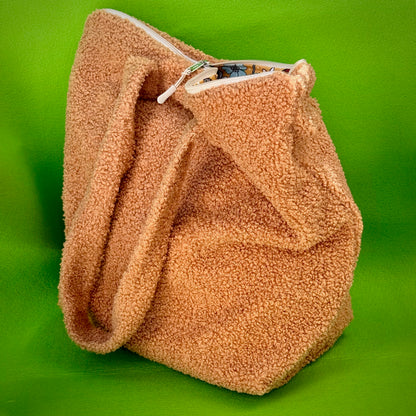 "VielKramBeutel" Boucle-Shopper - Einzelstück Ocker