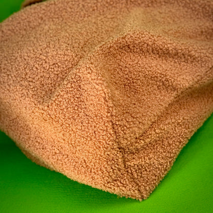"VielKramBeutel" Boucle-Shopper - Einzelstück Ocker