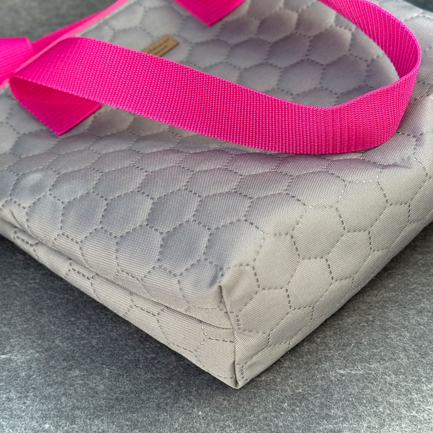 Thermotasche "Kühler Krambeutel" Kleingröße - Steppstoff silbergrau