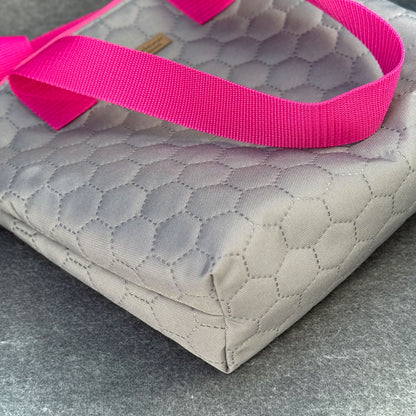Thermotasche "Kühler Krambeutel" Kleingröße - Steppstoff silbergrau