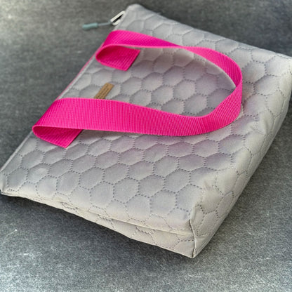 Thermotasche "Kühler Krambeutel" Kleingröße - Steppstoff silbergrau