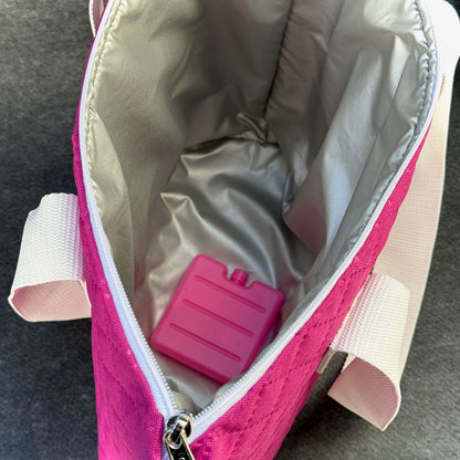 Thermotasche "Kühler Krambeutel" Kleingröße - Steppstoff pink