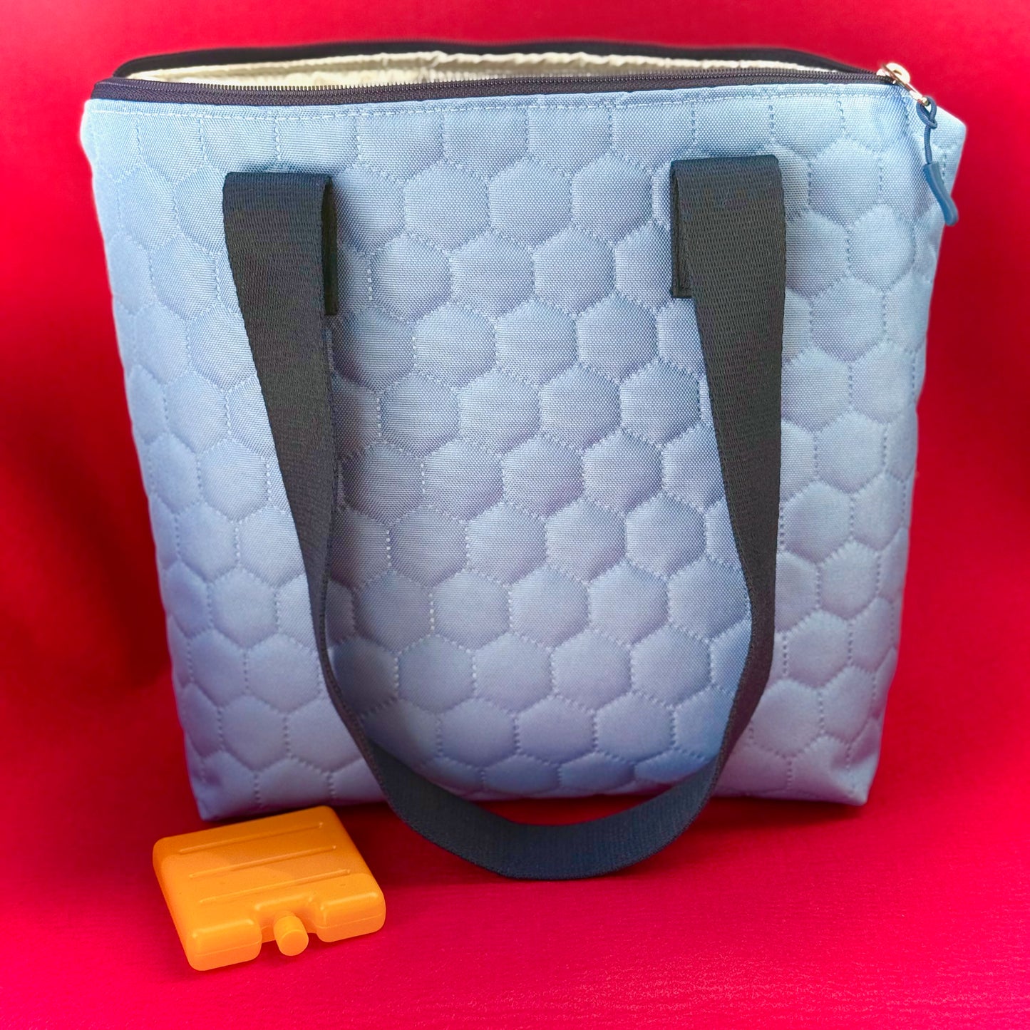 Thermotasche "Kühler Krambeutel" Kleingröße - Steppstoff hellblau