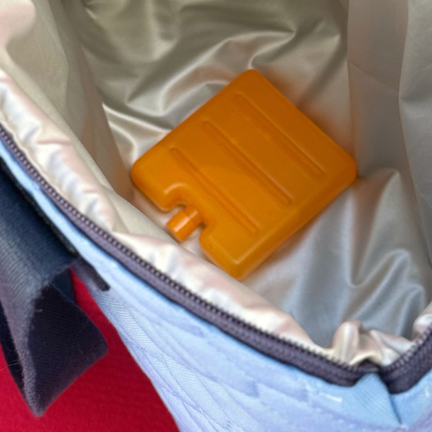Thermotasche "Kühler Krambeutel" Kleingröße - Steppstoff hellblau