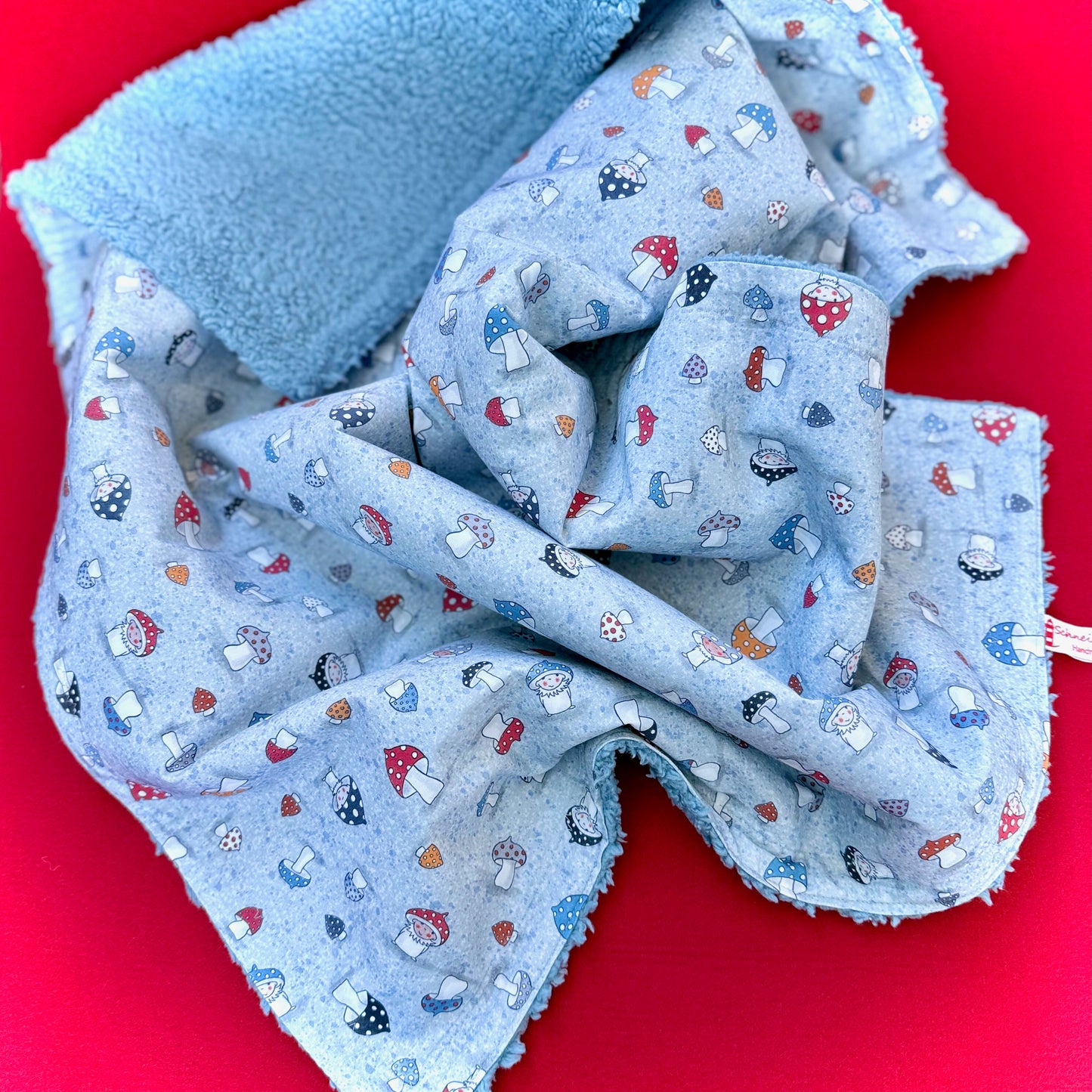 Kuschel-Decke - Fröhliche Pilze