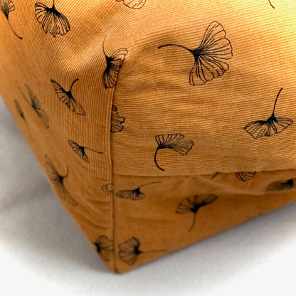 "VielKramBeutel" Cord-Shopper - Einzelstück Gingko
