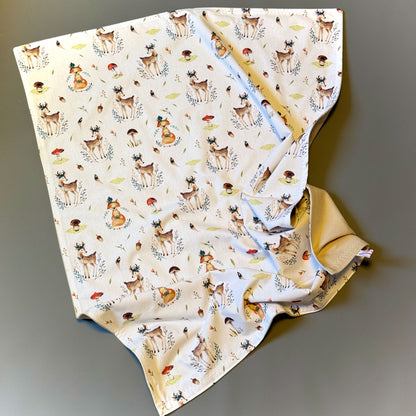 Babydecke - "Yogafuchs und Rehlein"