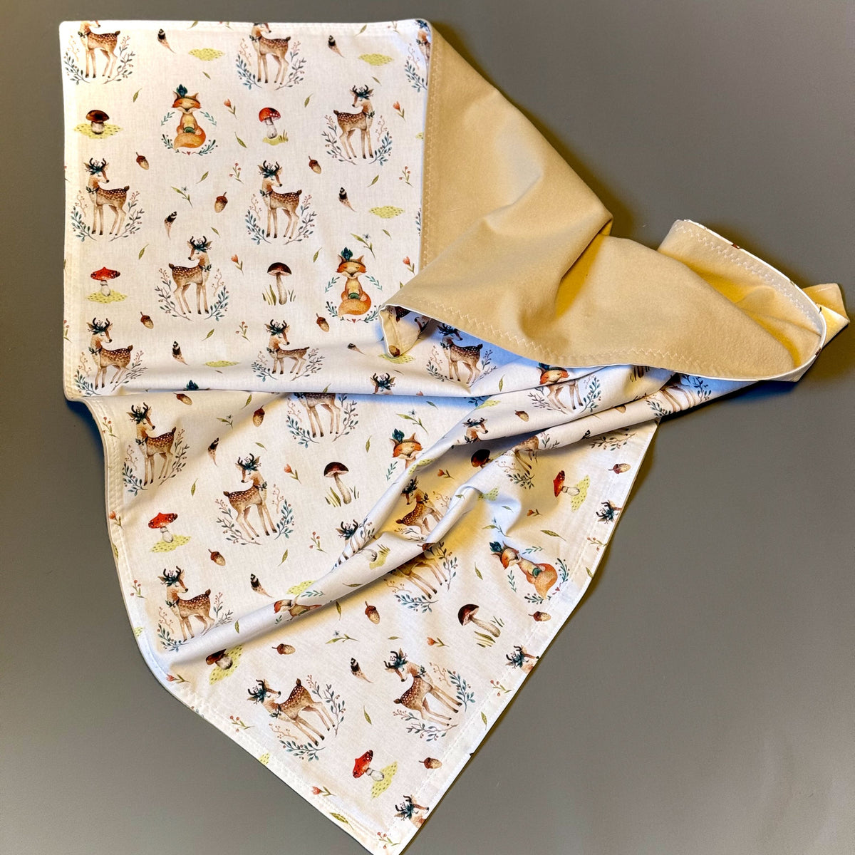 Babydecke - "Yogafuchs und Rehlein"