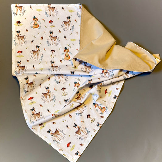 Babydecke - "Yogafuchs und Rehlein"