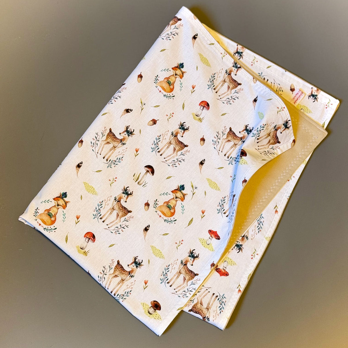 Babydecke - "Yogafuchs und Rehlein"