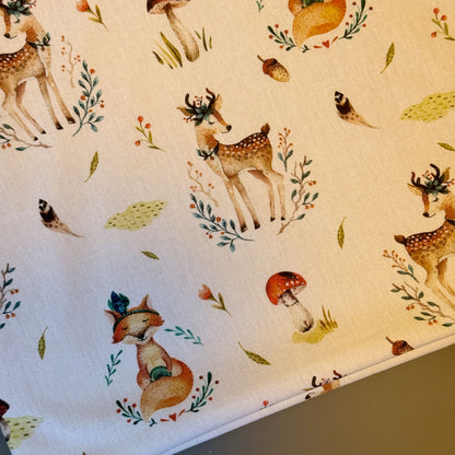 Babydecke - "Yogafuchs und Rehlein"