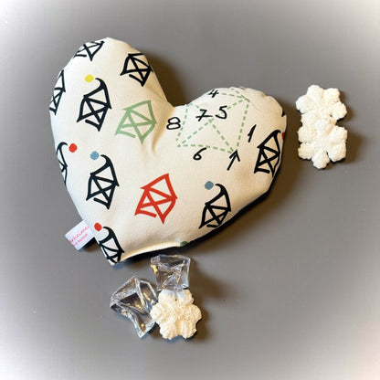 "Herzenswärmer"-  Einzelstück Nikolaushaus Creme