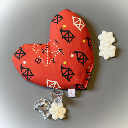 "Herzenswärmer"-  Einzelstück Nikolaushaus Rot