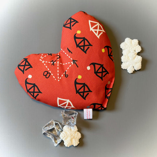 "Herzenswärmer"-  Einzelstück Nikolaushaus Rot