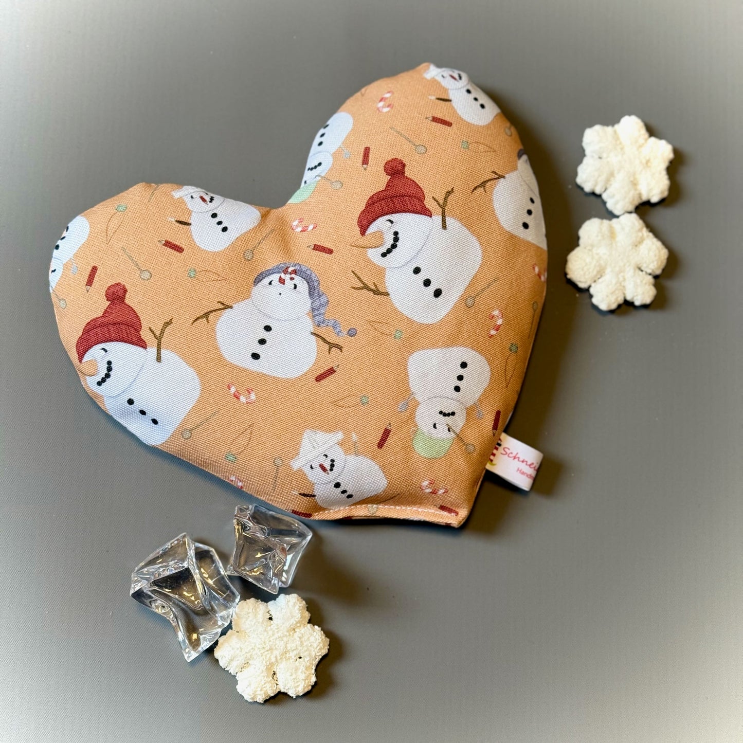 "Herzenswärmer"-  Einzelstück Schneemänner