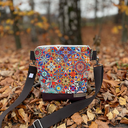 "Allwetter-Petra"- Einzelstück Mandalas mit Braun