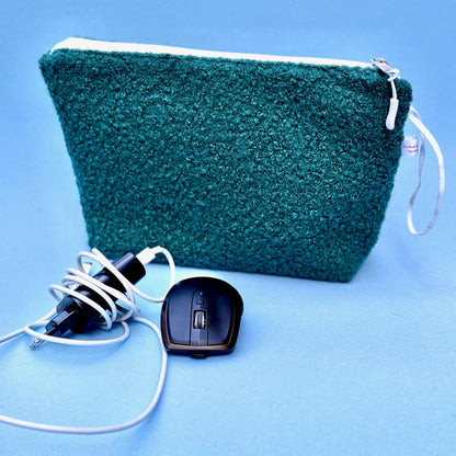 KleinKramTäschchen - "KuschelDäschla" Petrol