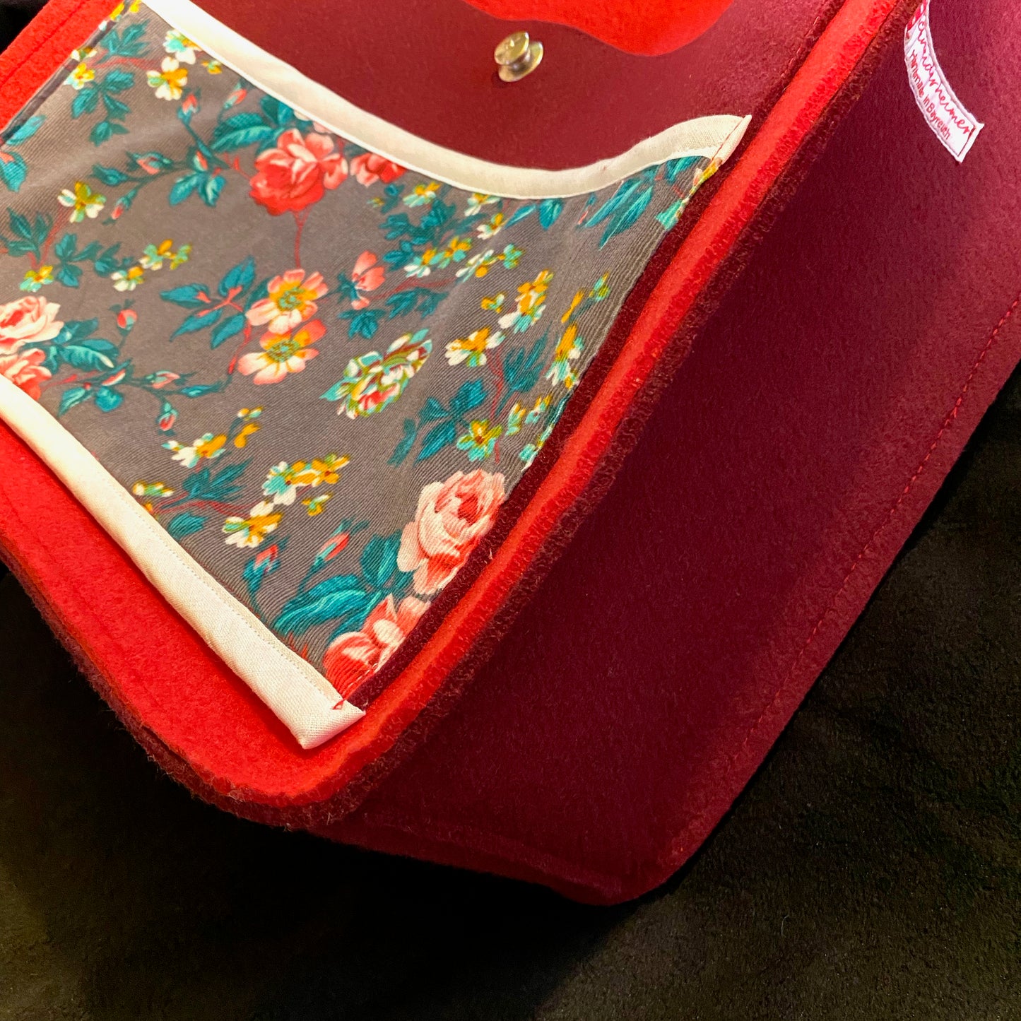 Filzshopper "Molly" - Rosenrot
