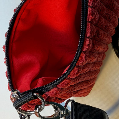 "Frieda" in Cord - Einzelstück Dunkelrot